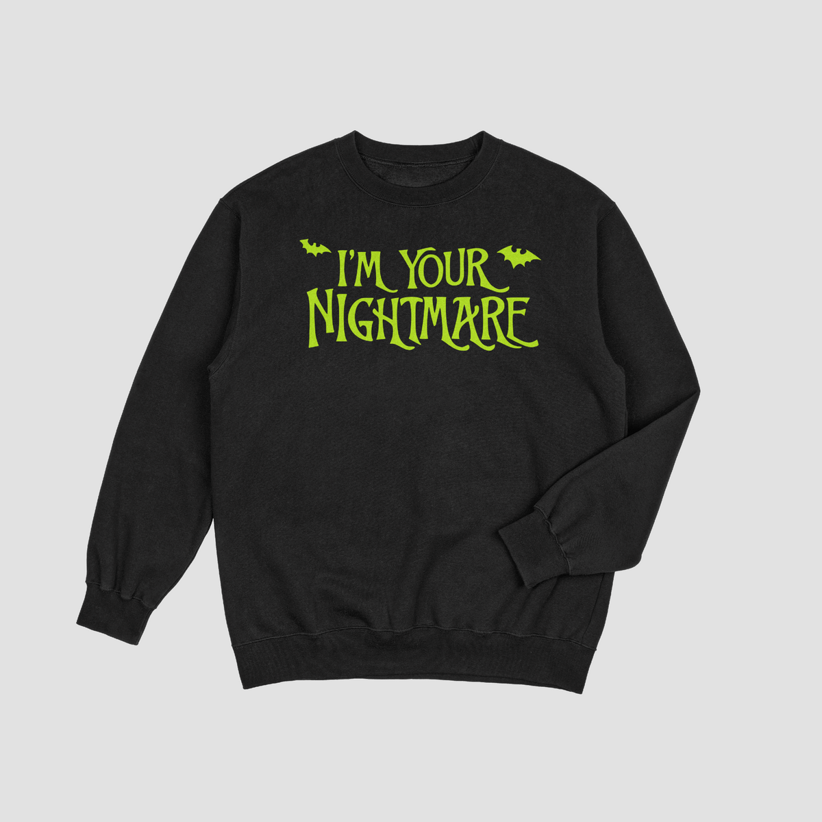 Nightmare Inspired Sweater black front