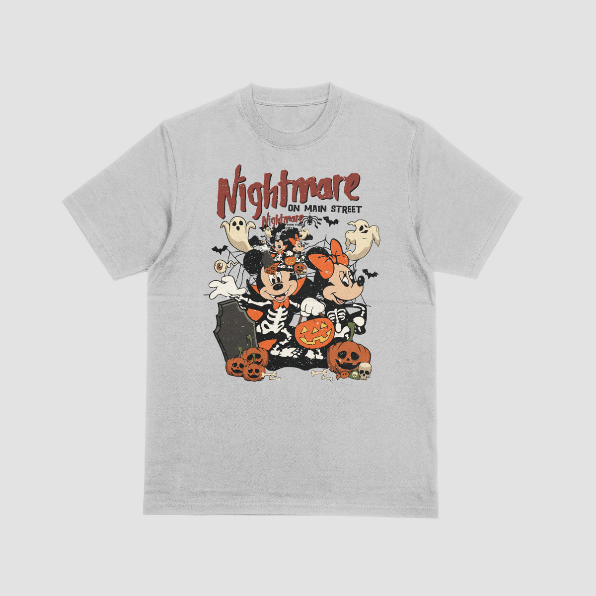 Nightmare on Main Street Halloween t-shirt mockup